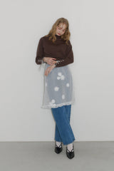 flower dot sheer skirt