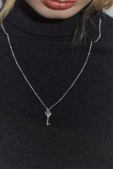 【 online store Exclusive 】silver925 heart key necklace