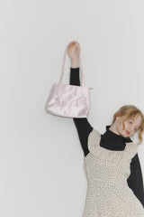 angel satin shoulder bag
