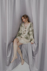 flower china cardigan