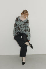 flower china cardigan