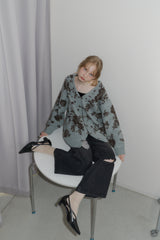 flower china cardigan