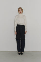 flower dot sheer skirt