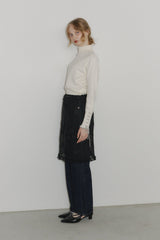 flower dot sheer skirt