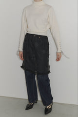 flower dot sheer skirt