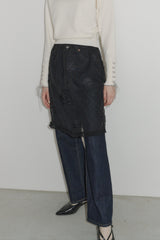 flower dot sheer skirt