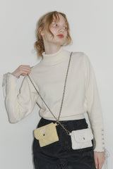 paddet chain pouch bag