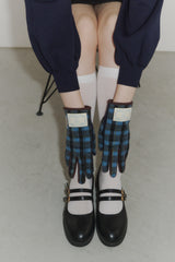 【 online store Exclusive 】british check gloves