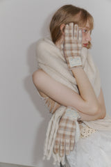 【 online store Exclusive 】british check gloves