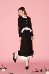 blooming frill long skirt【セットアップ着用可能】