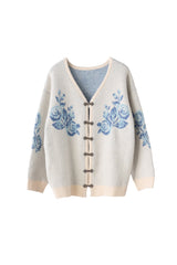flower china cardigan