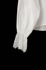 vintage square lace collar blouse