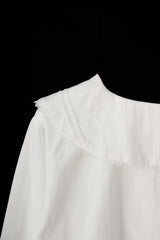 vintage square lace collar blouse