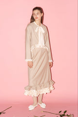 blooming frill long skirt【セットアップ着用可能】