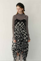 lace drawstring onepiece