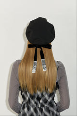 lace ribbon romantic beret