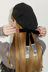 lace ribbon romantic beret