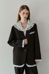 oversized layered jacket