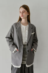 oversized layered jacket