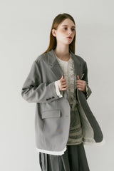 oversized layered jacket