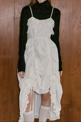 lace drawstring onepiece