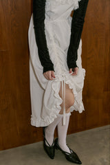 lace drawstring onepiece