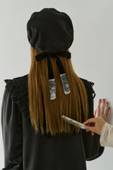 lace ribbon romantic beret