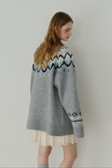 nordic knit cardigan