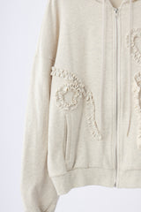 heart frill hoodie