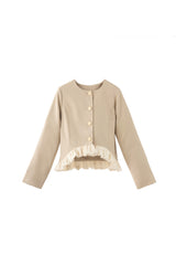 blooming frill jacket【セットアップ着用可能】