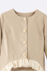 blooming frill jacket【セットアップ着用可能】