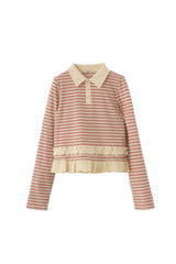 frill polo shirt