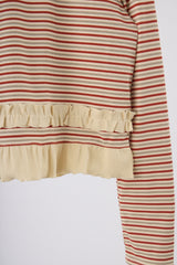 frill polo shirt