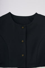 peplum lady vest