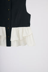 peplum lady vest