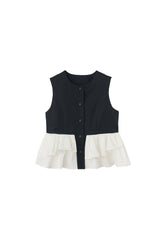 peplum lady vest
