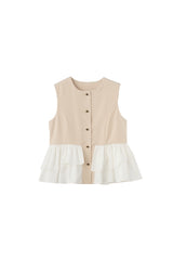 peplum lady vest