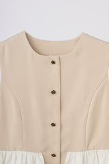 peplum lady vest