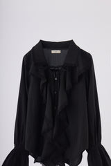 ruffle collared blouse