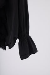 ruffle collared blouse
