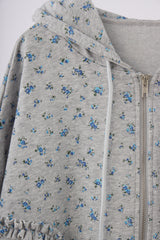 heart frill hoodie