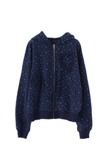 heart frill hoodie