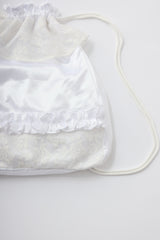 lace frill knapsack