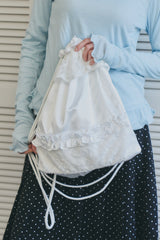 lace frill knapsack