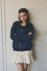 heart frill hoodie