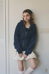 heart frill hoodie