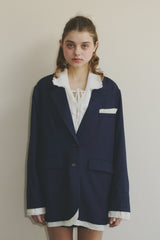 oversized layered jacket ( NEW COLOR )