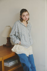 heart frill hoodie