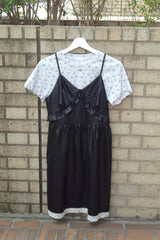 leather frill onepiece