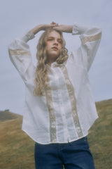 bohemian cotton lace blouse